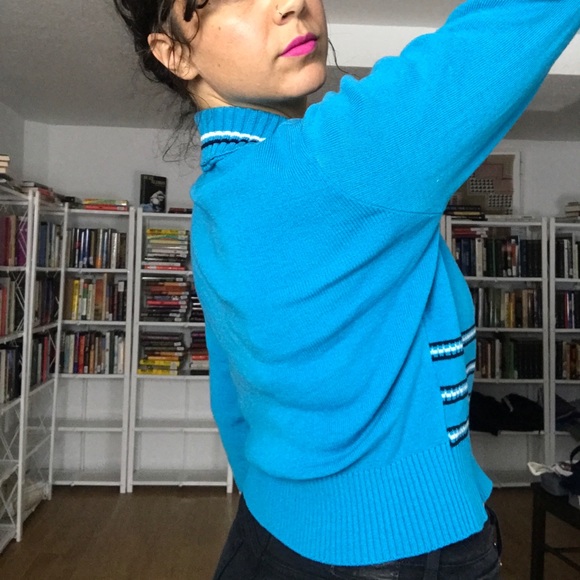 Vintage Zip-Up Sweater Top - Picture 7 of 8